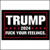 Banner Flags USA 2024 Banner Vlaggen President General Election Banners -campagne voor vlag 90x150cm verloren lol 9jh Q2 drop levering 2021 H DHSP0