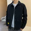 남자 재킷 캐주얼 옷 봄과 가을 코트 한국 패션 작업 재킷 셔츠 펑크 열망 전술 공장 220902