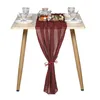 Table Runner 70x300cm الفاخرة شيفون النسيج الزفاف قطعة قماش حفلات المنزل ديكور المنزل ديكور 220902