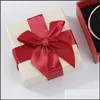 Jewelry Boxes Bow Jewelry Gift Packaging Paper Box Creative Ring Necklace Earrings Small Set Boxes 54 E3 Drop Delivery 2021 D Yydhhome Dhwfi