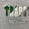 남성 t 셔츠 봄 여름 trapstar tshirt 남성 여성 녹색 흰색 수건 자수 반팔 t 셔츠 세트 다목적 컴포트 코튼 topme