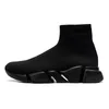 2022 Hızlar 2.0 Ayakkabı Platformu Spor Sneaker Erkek Kadın Tasarımcı Tripler Paris Çorap Botlar Siyah Beyaz Mavi Işık Şerit Kahverengi Ruby Grafiti Vintage Bej Pembe Eğitmenler X01