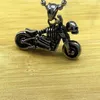 Hangende kettingen 316L roestvrijstalen motorfiets schedel ketting punk sieraden vrije keten BG-010