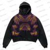 Mens Hoodies Sweatshirts Desen Retro Sokak Giyim Büyük Boy Hoodie Man Moda Gotik Punk Yuvarlak Boyun Külot Harajuku Grunge Sweatshirt Man Kıyafet 220902