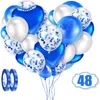 Decorazione per feste 48pcs Film in alluminio con paillettes Set di palloncini di compleanno personalizzato