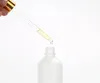 Frosted Essential Oil Glass Bottle 30ml Pack Press Lotion Dropper Bottles-Perfume Cosmetic Travel Easy Carry Sub-packing Bottles SN4841