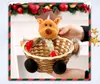 Julg￥va Wrap Decorations Candy Baskets Eve Apple Basket Children's Dress Up Gifts