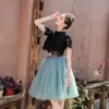 Casual klänningar 5 lager 60 cm prinsessan midi tyll kjol veckad dans tutu kjolar kvinnor lolita petticoat jupe saia faldas party puffy 220902