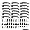 Hooks Rails Hooks Rails 150Pcs Serrated Creative Single Hole Picture Frame Hangers Holders With 300Pcs Screwsblack231O Drop Delive Dhhm8