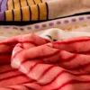 Battaniyeler Şık baskılı kalın pazen kumaş yatak yumuşak battaniye soğuk kış evde sıcak uyku getirir