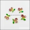 ديكورات فن الأظافر الفنية ديكورات فن الأظافر 20pcs 3d Cherry Charms Alloy Rhinestones DIY Sweet Manciure Accessories Supplies Profession Dhzfn