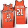 Maillots de basket-ball cousus Iowa 55 luka garza gonzaga 1 suggs jalen 2 draw timme 24 corey kispert Illinois 11 Ayo dosunmu 21 Kofi Cockburn Jersey