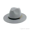 Новая модная мужская шляпа-федора для женщин039s, модная джазовая шляпа, зима-весна, черная шерстяная кепка, уличная повседневная шляпа с поясом и металлическим баком