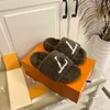 Slippers Ladies Womens wool Slides Winter fur Fluffy Furry Warm letters Sandals Comfortable Fuzzy sheet Girl Flip Flop Slipper TOP a QUALITY