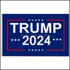 Banner Flags USA 2024 Banner Vlaggen President General Election Banners -campagne voor vlag 90x150cm verloren lol 9jh Q2 drop levering 2021 H DHSP0