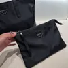 Tasarımcı 3 parçalı set naylon totes alışveriş tote çanta çanta moda kadın kadın çanta lüks prad siyah çanta
