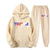 Tracksuit Trapstar 브랜드 인쇄 스포츠웨어 남성용 T 셔츠 16 색 따뜻한 두 조각 세트 느슨한 까마귀 스웨트 셔츠 바지 조깅 220615
