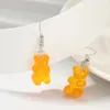 Stud Creative Sweet Sweet Colorful Animal Gummy Bear örhängen Minimalism Cartoon Design Kvinnliga öronkrokar Danglers smycken Barn gåva