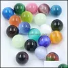 Pedras não-bola de bola de 20 mm de olho de pedra opala micen natural cura natural mascote masculino minerale reiki pedra dhseller2010 dh9t0