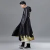 Kostium motywu unisex kobiety i mężczyźni Cape Zimowy płaszcz czarny cosplay z kapturem długi szal płaszcz Wysokiej jakości vintage Halloween ciepłe zużycie