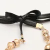 Gürtel Damen Designer Quaste Feiner Gürtel für Frauen Kleid Zubehör 2022 Perle geknotete schmale weibliche Kette Cinto