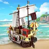 Blocks Blocks Thousand Sunny Model MOC Pirates Ships Creative Building Blocks Corsair Boat Set Bricks DIY Toys For Kids Boys Gifts T220901