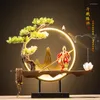 Fragrance Lamps Waterfall Backflow Incense Burner Sandalwood Holder Home Studio Incienso Quemador