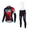 2024 Pros Herren Winter Radfahren Jersey Set Long Sleeve Mountain Bike Cycling Clothing Atmungsfreie MTB -Fahrradkleidung tragen Anzug M10