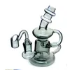 5.3 InchsRecycler Oil Rigs hookahs Unique Bong Water Pipes Heady Glass Dab Rig Glass beaker Bongs Smoke Pipe With 14mm