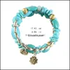 Link Chain Bohemian Mix Bead Mti Layer Versatile Statement Bracciali Braccialetti Sparkly Crystal Charm Jewelry Per Women Me Dhseller2010 Dhusb