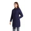 Dames naar beneden parkas Santelon Winter Women los Long Parka Coat met afneembare kap Vrouw Soild Ultralight draagbare warm gevoerde katoen uit het kader 220902