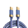 Type C to Type-C Cables for Macbook Samsung S10 PD 60W QC3.0 Fast Charging Data Cable USB-C Wire Cord cowboy jeans