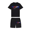 Men T Hirts Trapstar Mens Clothing T-Shirt TrackSuit مجموعات Harajuku Tops Tee Funny Hip Hop Color T Shirt Beach Shirts