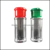 Packing Bottles Empty Plastic Spice Bottles Set For Storing Bbq Seasoning Salt Pepper Glitter Shakers 60 Ml/2 1963 Y2 Drop Delivery 2 Dhc1O