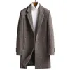 Herrenanzüge Blazer 2022 Frühling 80% Wolle Trenchcoat S Mantel Hohe Qualität Business Casual Jacken Streifen Größe M-4XL L220902