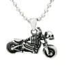 Hangende kettingen 316L roestvrijstalen motorfiets schedel ketting punk sieraden vrije keten BG-010