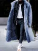 Męskie garnitury Blazers Men Odzież 2021 Zima Nowy produkt Faux Fur Men Kurtka swobodna moda grubsza kurtka L220902