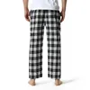 Men039s Pants Mężczyźni plus size S3xl swobodne luźne spodnie Sleep Bottoms Plaid Flannel Lounge Pajama Mężczyzna na odzież nocną R4T62685785
