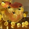 Cordes 220V 5M Métal Maille Ananas Fée Guirlande Lumineuse DIY 20 LED Fête De Noël Chambre Anniversaire Guirlande