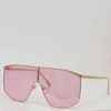 القناع الذهبي للنظارات الشمسية العصرية العلامة التجارية الضخمة للرجال نساء ديس ديس دينيت ديول
