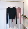 Women's Knits Women's Sweet Large O Neck Slim Long Sleeve Cardigan Spring Autumn Casual Streetwear Solid Color Sweater Ladies Jumper