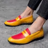 Обувь для заостренных вариантов смешанные цвета лоскутные оксфордские туфли для мужчин Формальная свадебная вечеринка Zapatos hombre