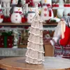 Décorations de Noël Mini arbre avec lumières alimenté par batterie éclairé ornement de bureau décor de fête à la maison
