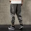 Men039s Pants Mens Harem Mężczyzna moda 2021 Grey Cotton Hip Hop Joggers japońskie spodnie streetwearne Męskie ładunki dla 55RT9129379