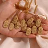 Chaines Collier de signes de zodiaque vintage pour femmes Zircon en acier inoxydable Consenlation Pendante Colliers Amulet Cadeaux d'anniversaire bijoux
