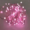 Strängar 20m 200 LED DIY RGB julgransträng Lätt vattentät koppartråd Fair Garland för utomhushelgfestdekor