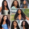 Deep Wave Lace Front Wigs Human Hair 13x4 Brazilian Wig 180%Curly For Black Women