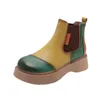 Boots Sweet Cool Martin Boots Women s British Style Summer Colorful Chimney Nake platform women shoes 220824