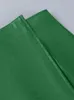 Skirts Wannthis Faux Leather Crocodile Pattern A-Line Skirt Y2K Women Fashion Elegant Solid Green High Waist Split Mini Summer