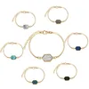 Bracelets de charme Designer Druzy Drusy Bracelets Résine Pierre Bracelet Sier Plaqué Or Femmes Lady Mode Acc Bijoux Drop De Dhseller2010 Dhdhh